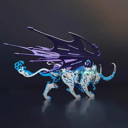 3D metal puzzles series Mechanical mythical beast qiongqi