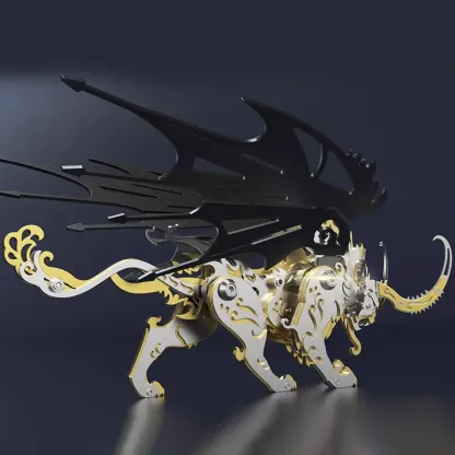 3D metal puzzles series Mechanical mythical beast qiongqi