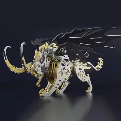 3D metal puzzles series Mechanical mythical beast qiongqi