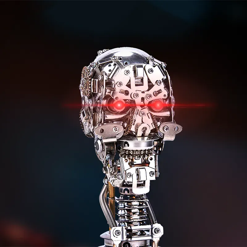 3D Metal Puzzles Mechanical Skull Head