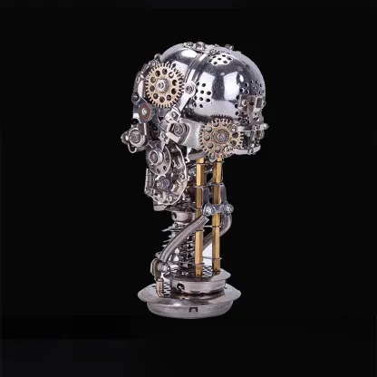 3D Metal Puzzles Mechanical Skull Head