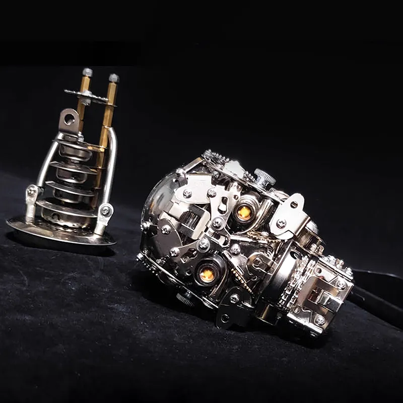 3D Metal Puzzles Mechanical Skull Head