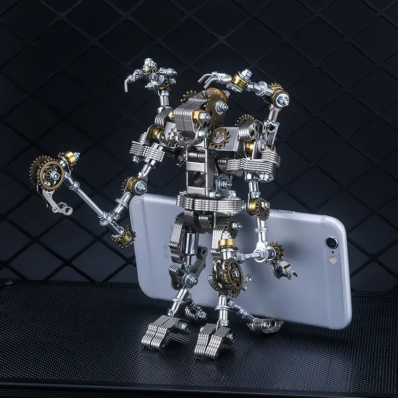 3D Metal Puzzles Series Mech Phone Stand