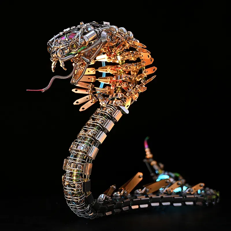 3D Metal Puzzles Series Steampunk Mechanical Cobra
