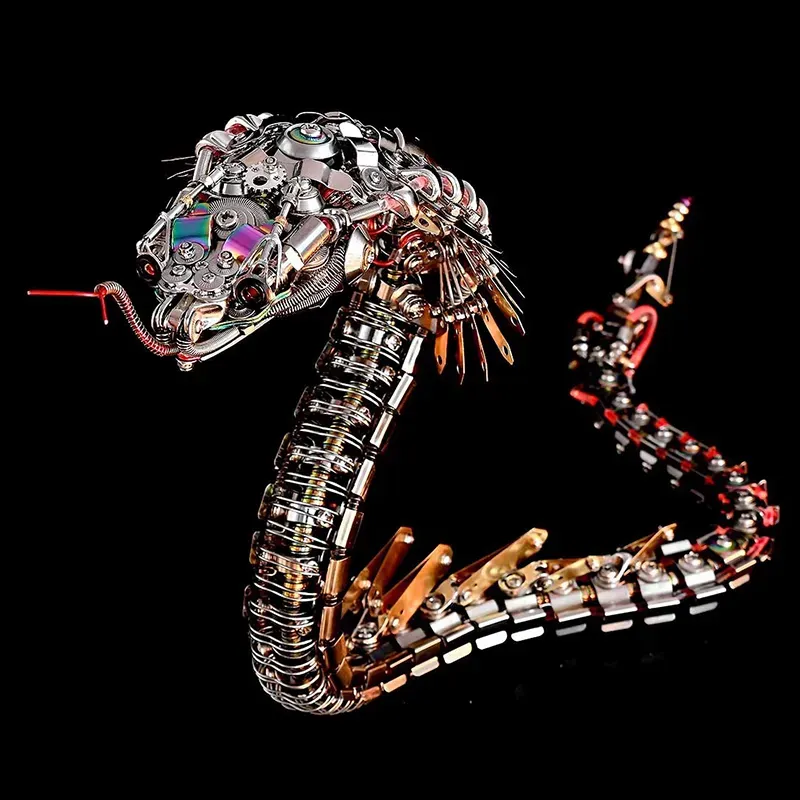 3D Metal Puzzles Series Steampunk Mechanical Cobra