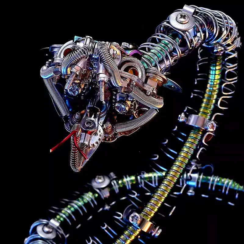 3D Metal Puzzles Series Steampunk Mechanical Rattlesnake