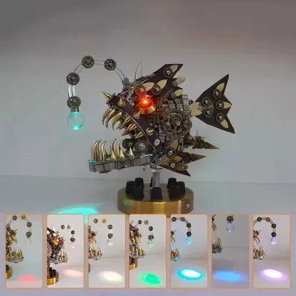 3D Metal Puzzles Steampunk Lantern Fish