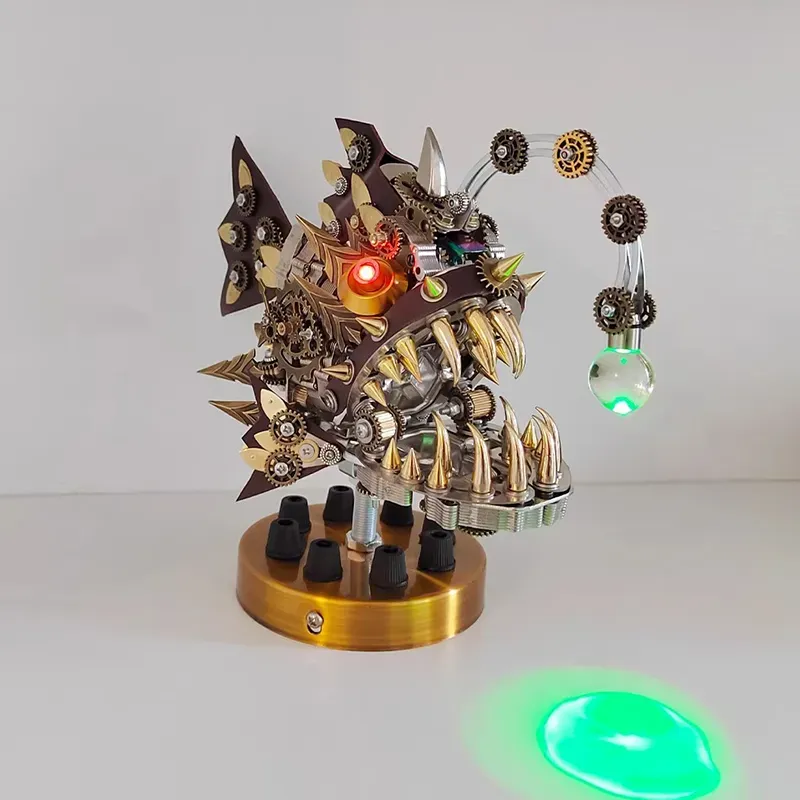 3D Metal Puzzles Steampunk Lantern Fish
