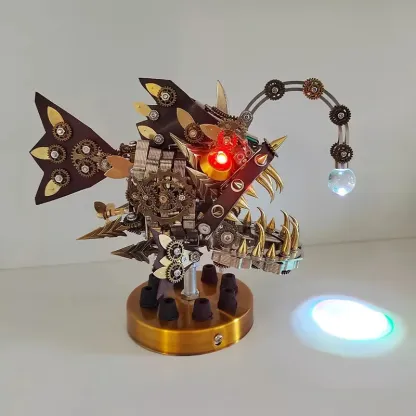 3D Metal Puzzles Steampunk Lantern Fish