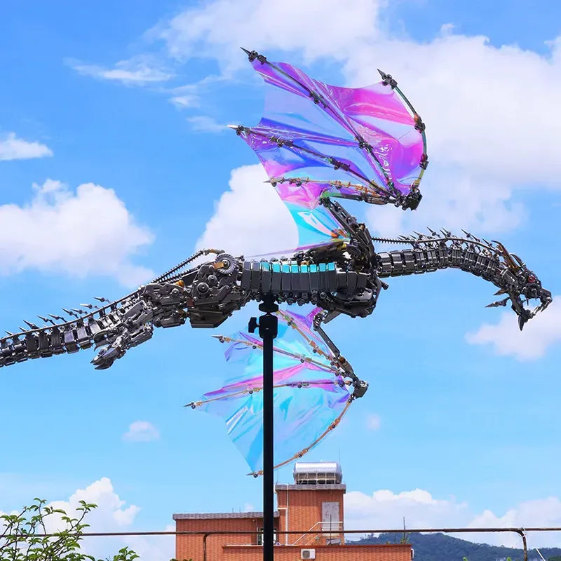 3D Metal puzzles Bloodthirsty Aurora Dragon