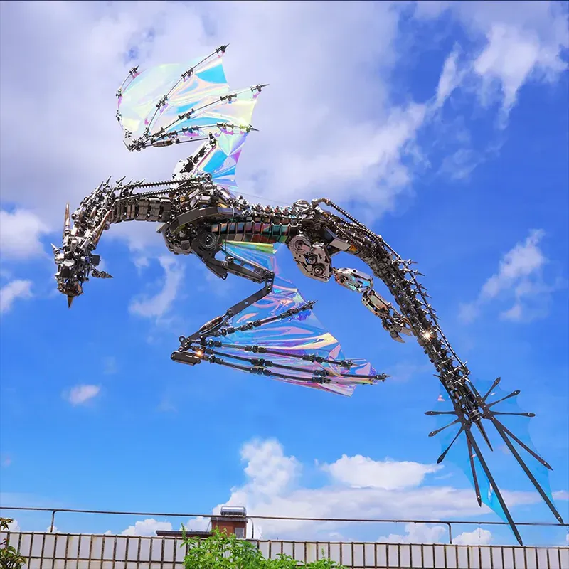 3D Metal puzzles Bloodthirsty Aurora Dragon