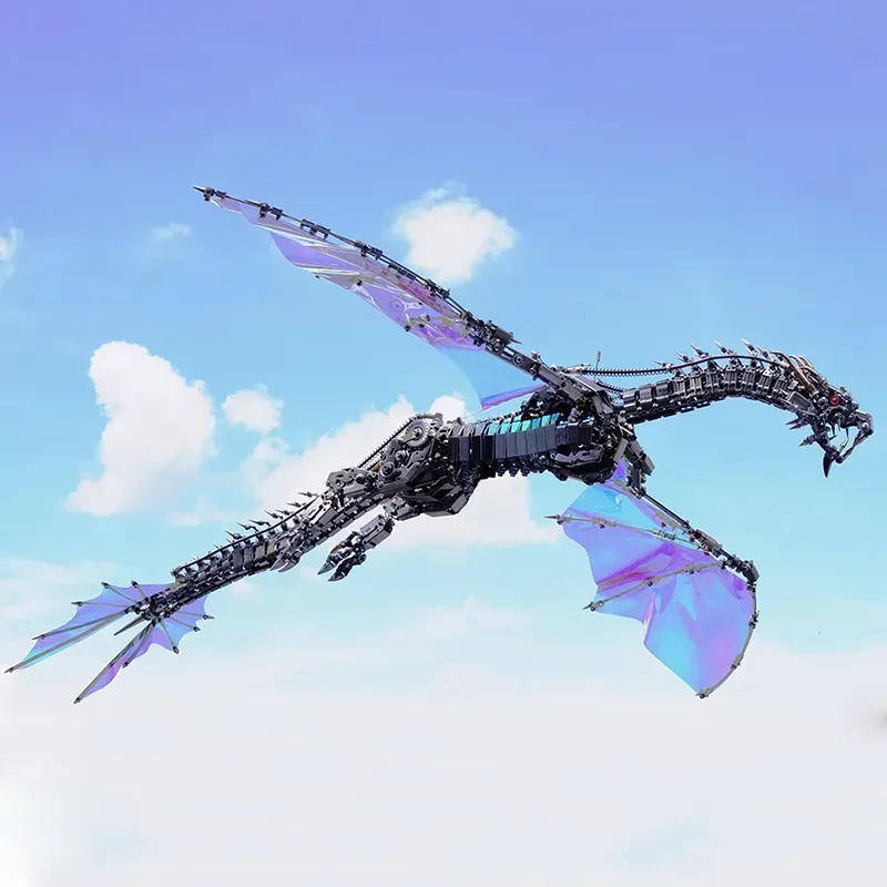 3D Metal puzzles Bloodthirsty Aurora Dragon