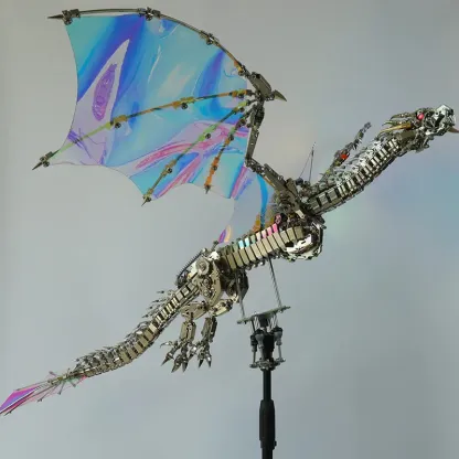 3D  Metal puzzles Bloodthirsty Aurora Dragon