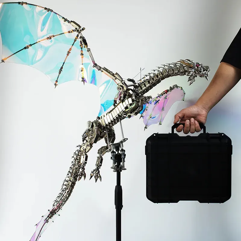 3D Metal puzzles Bloodthirsty Aurora Dragon