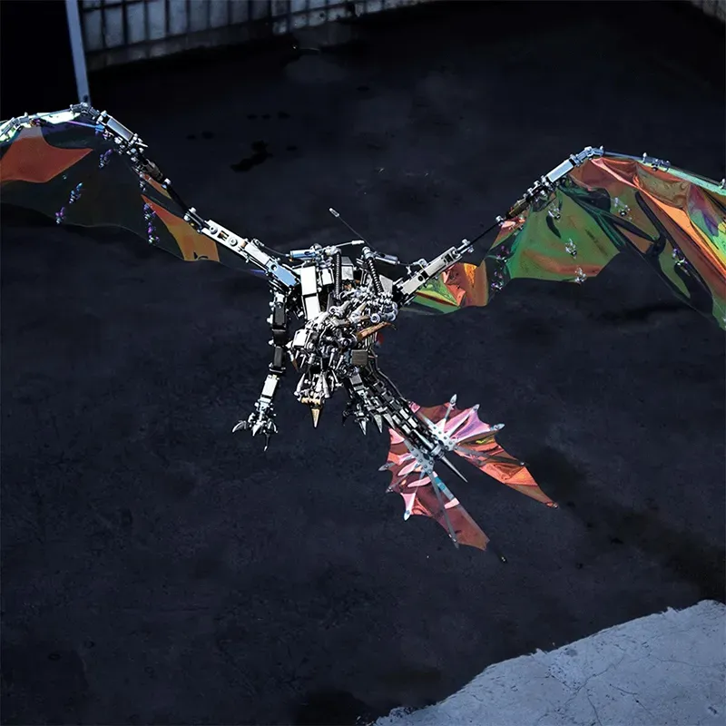 3D Metal puzzles Bloodthirsty Aurora Dragon