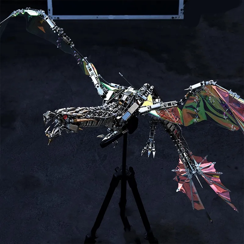 3D  Metal puzzles Bloodthirsty Aurora Dragon