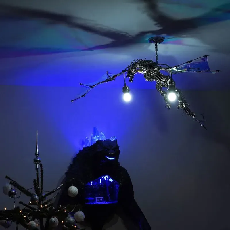 3D Metal puzzles Bloodthirsty Aurora Dragon
