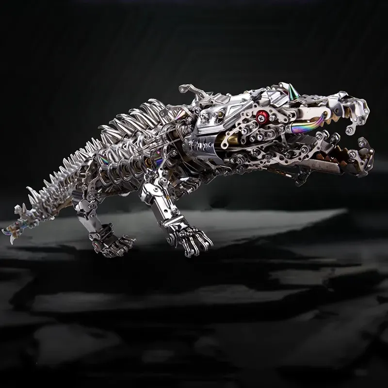 3D metal puzzles series Mechanical Crocodile