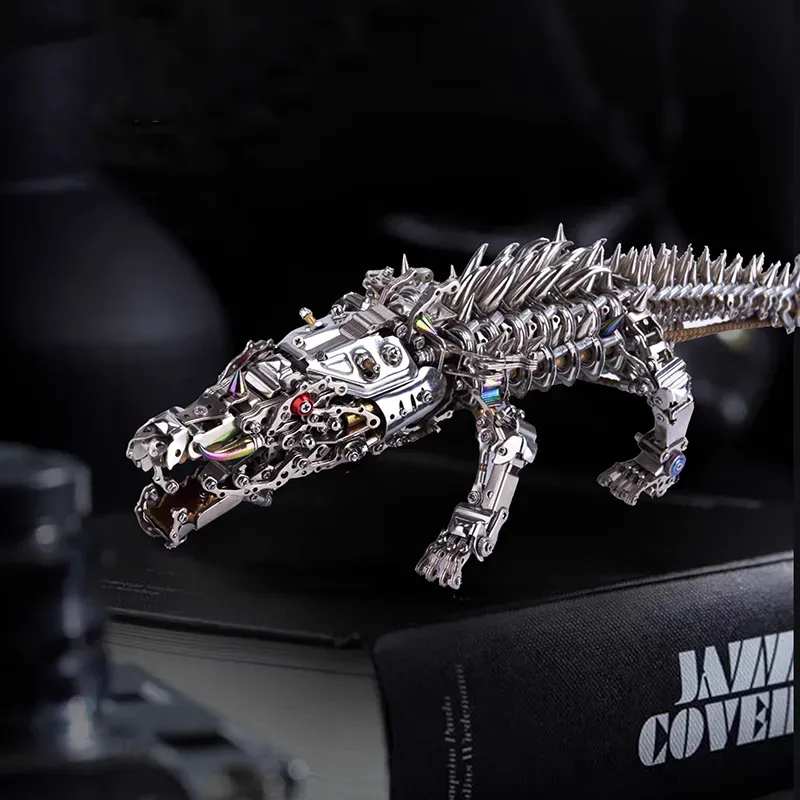 3D metal puzzles series Mechanical Crocodile