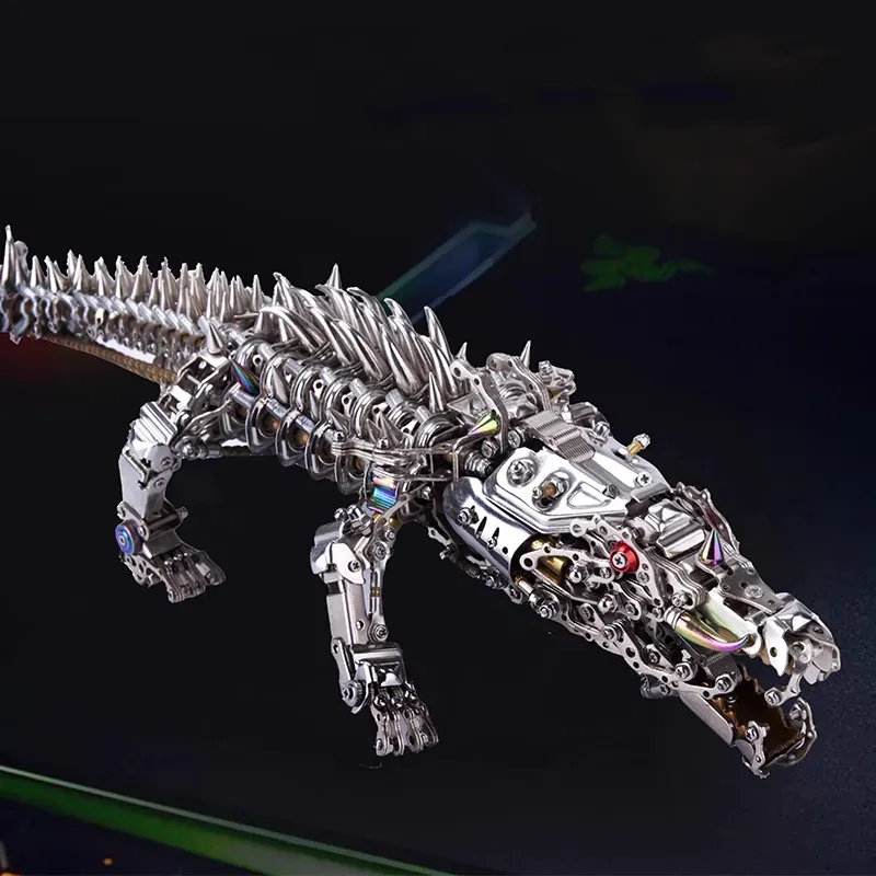 3D metal puzzles series Mechanical Crocodile