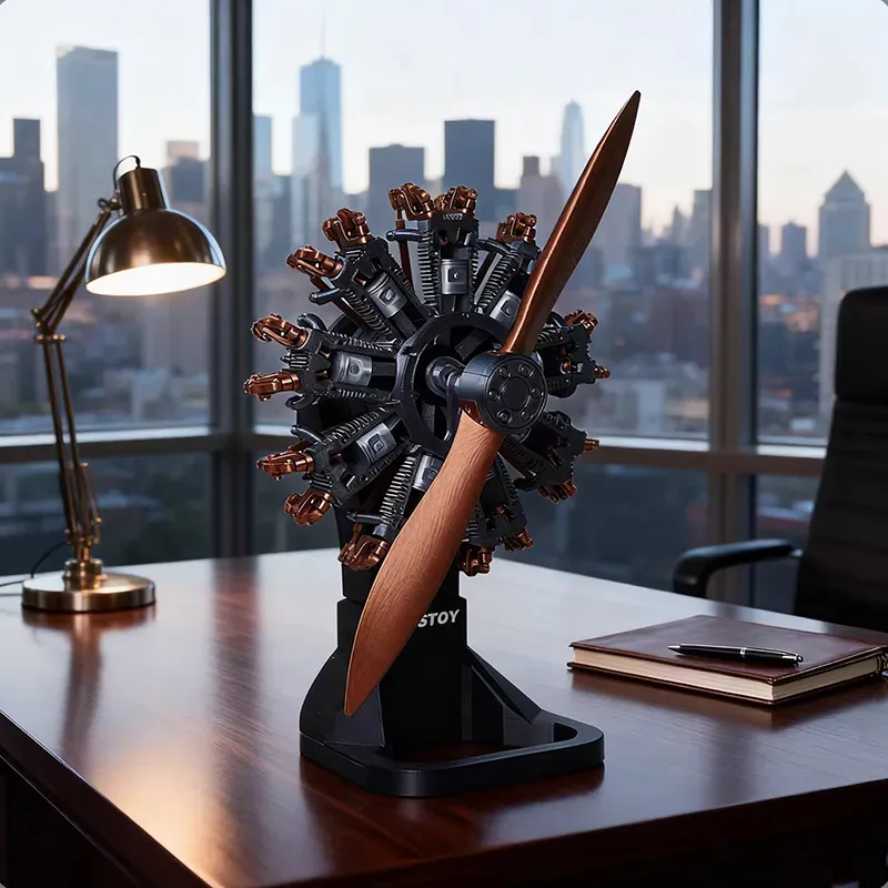9-Cylinder Radial Engine Model – Pre-Assembled Aircraft Edition