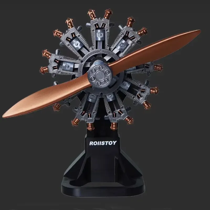 9-Cylinder Radial Engine Model – Pre-Assembled Aircraft Edition
