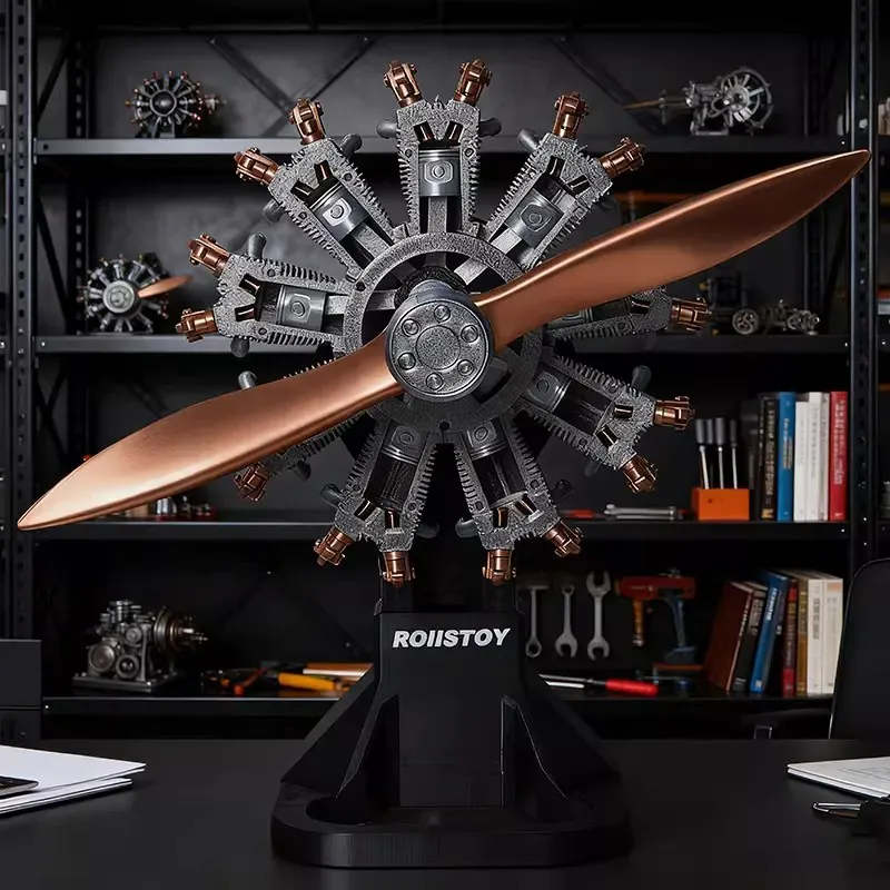 9-Cylinder Radial Engine Model – Pre-Assembled Aircraft Edition