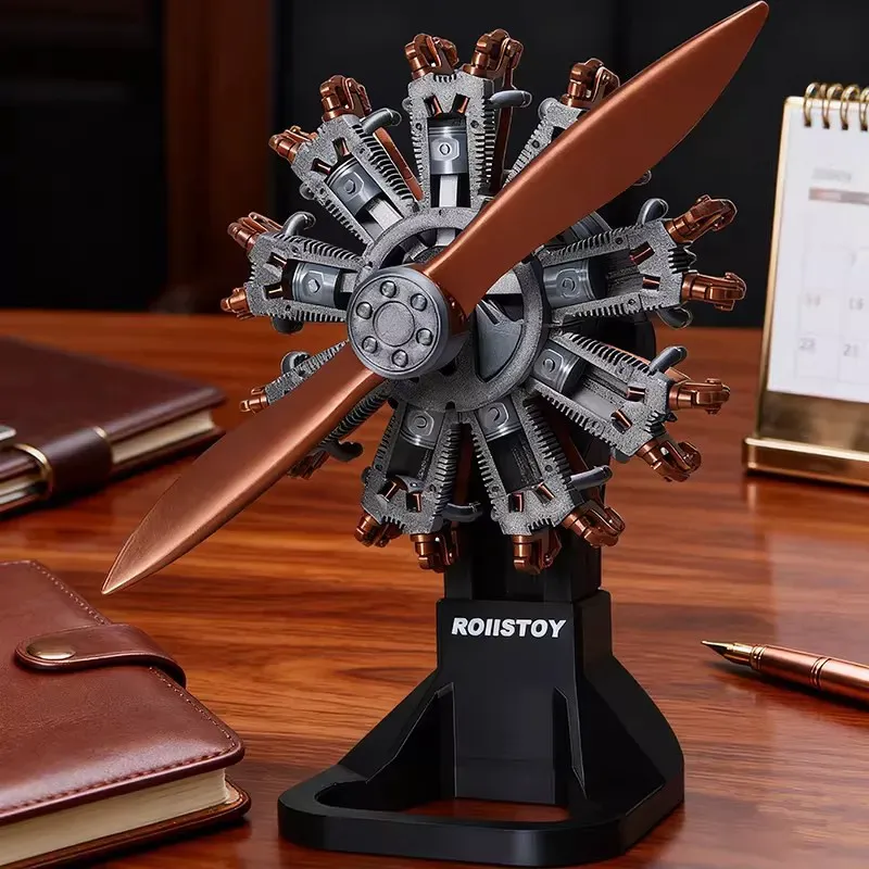 9-Cylinder Radial Engine Model – Pre-Assembled Aircraft Edition