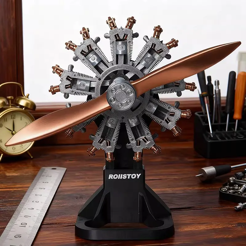 9-Cylinder Radial Engine Model – Pre-Assembled Aircraft Edition