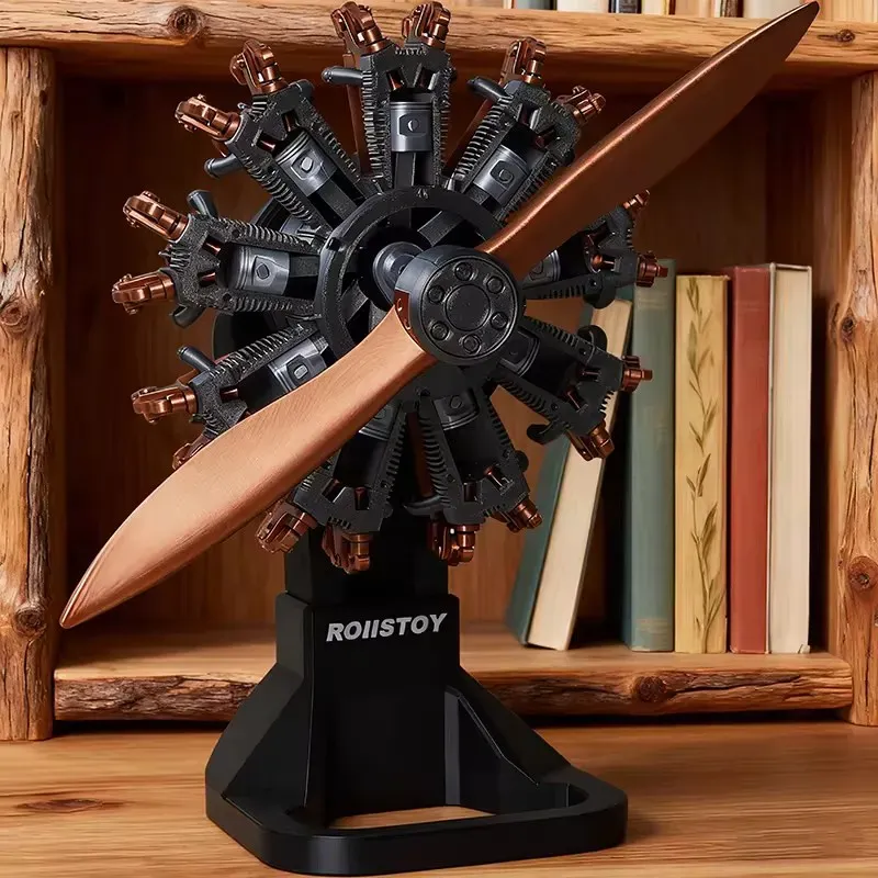 9-Cylinder Radial Engine Model – Pre-Assembled Aircraft Edition