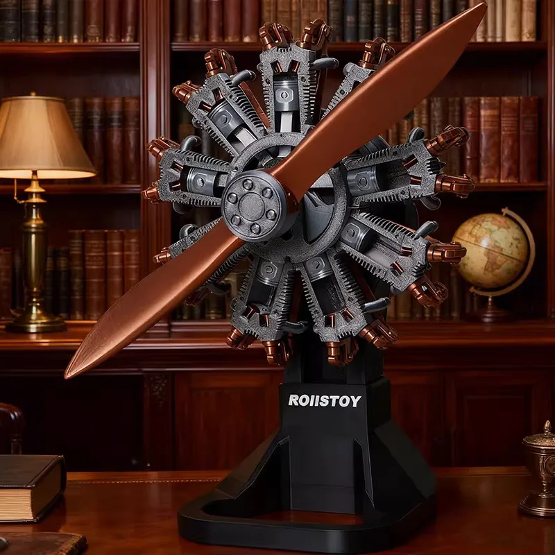 9-Cylinder Radial Engine Model – Pre-Assembled Aircraft Edition