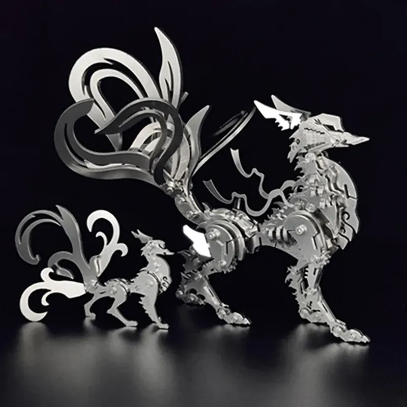 3D Metal Puzzles Series Mechanical Nine-Tailed Fox
