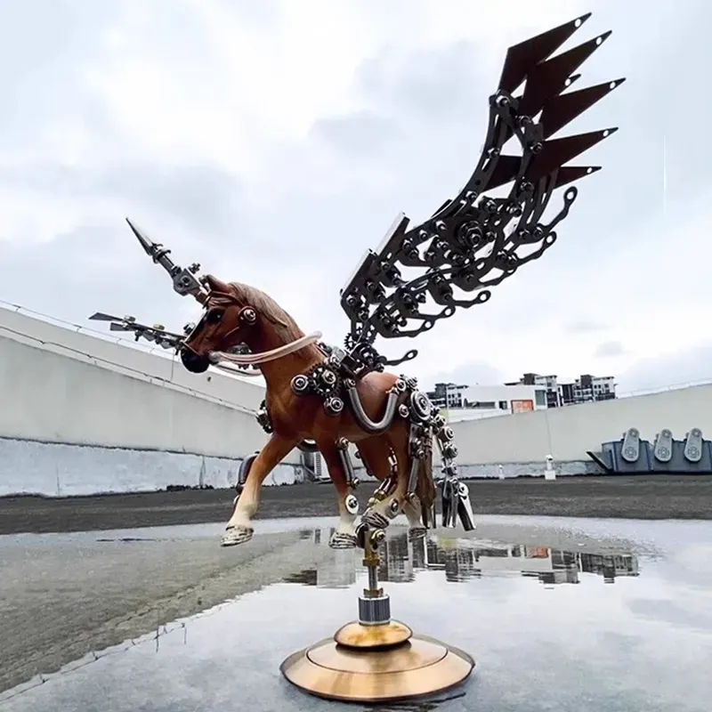 Metal Assembly Mechanical Unicorn-Eagledigi