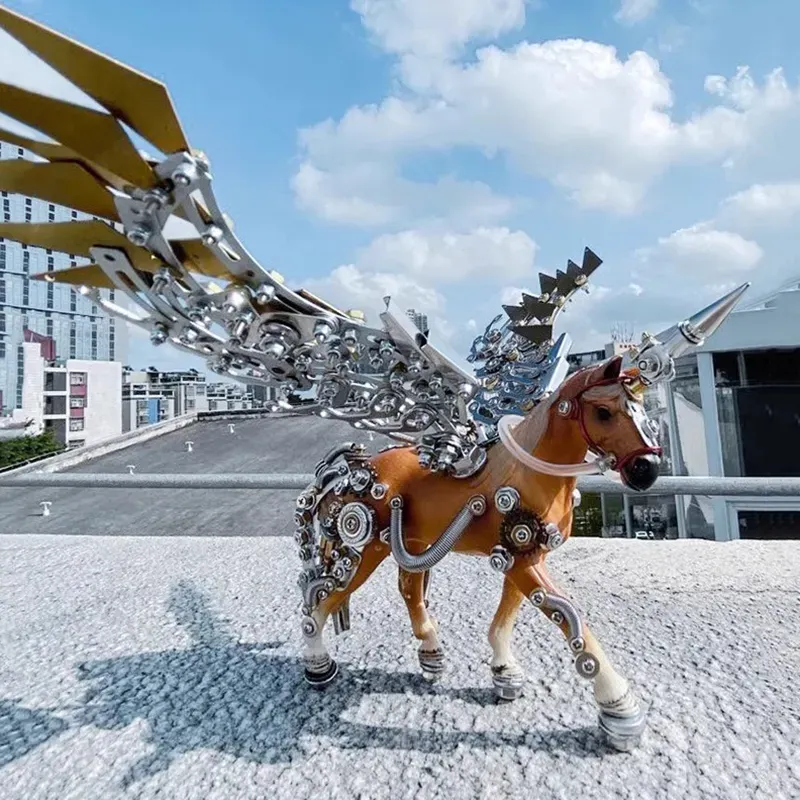 Metal Assembly Mechanical Unicorn-Eagledigi
