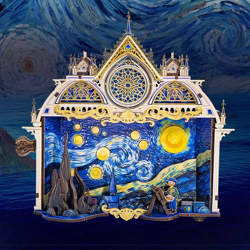 Metal Puzzle Vincent's Starry Night-Eagledigi