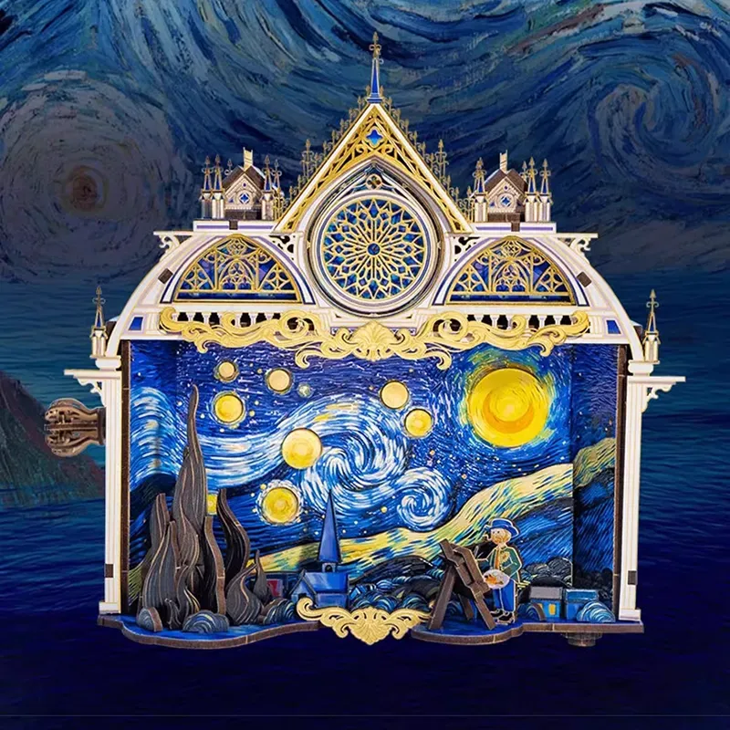 Metal Puzzle Vincent's Starry Night-Eagledigi