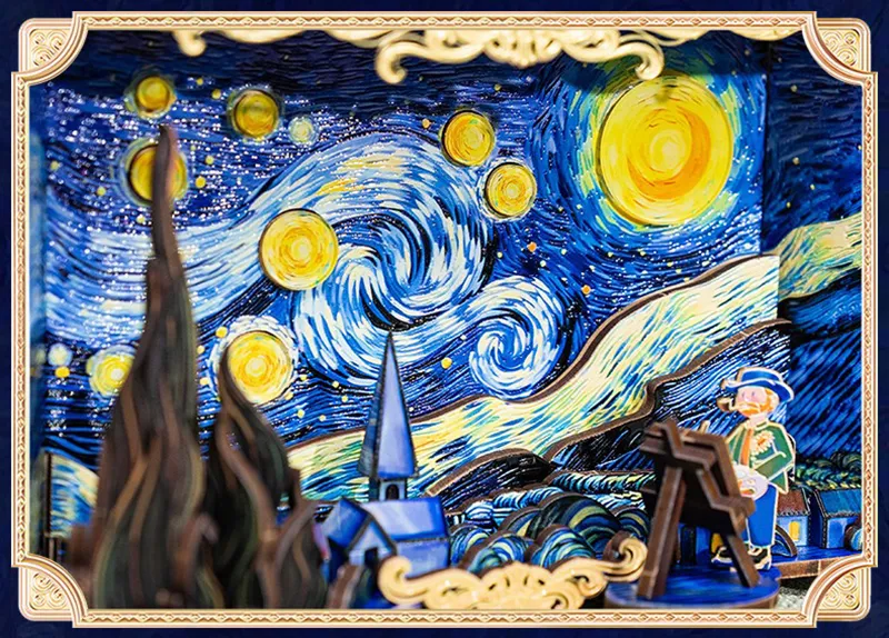 Metal Puzzle Vincent's Starry Night-Eagledigi