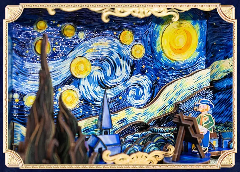 Metal Puzzle Vincent's Starry Night-Eagledigi