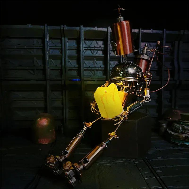 Metal Assembly Steam Era AI Robot-Eagledigi