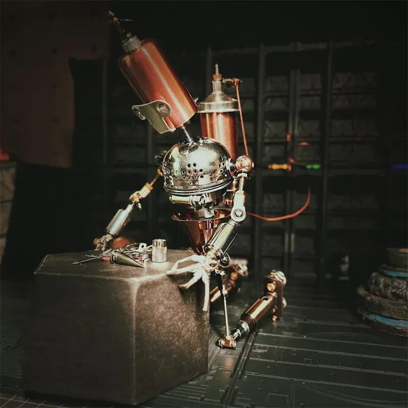 Metal Assembly Steam Era AI Robot-Eagledigi