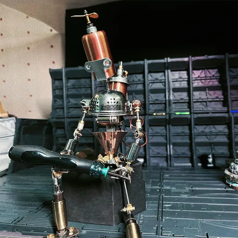 Metal Assembly Steam Era AI Robot-Eagledigi
