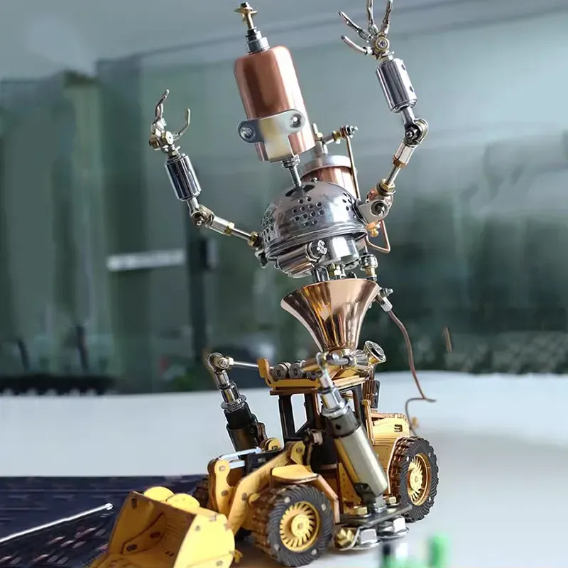 Metal Assembly Steam Era AI Robot-Eagledigi