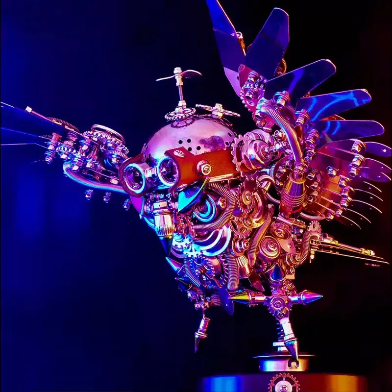 Metal Assembly Steampunk Owl-Eagledigi