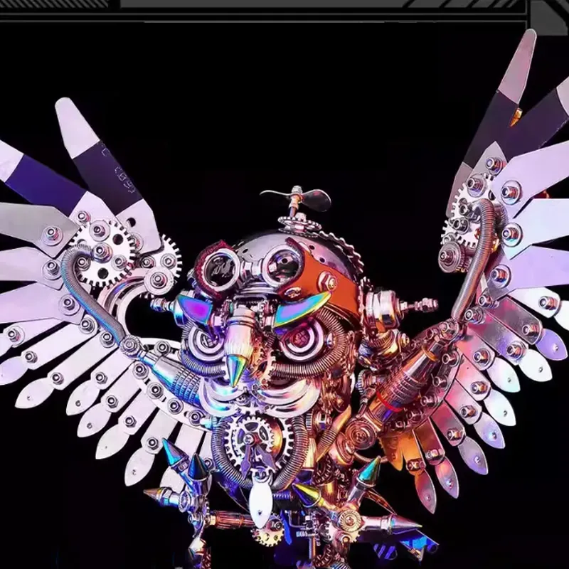 Metal Assembly Steampunk Owl-Eagledigi