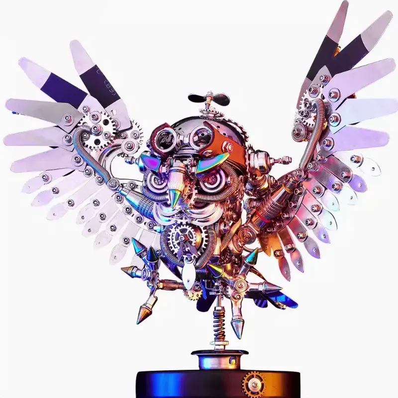 Metal Assembly Steampunk Owl-Eagledigi
