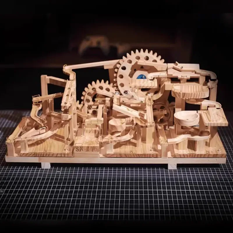 Wooden Assembly SN-11 Mechanical Track Marble Series-Eagledigi