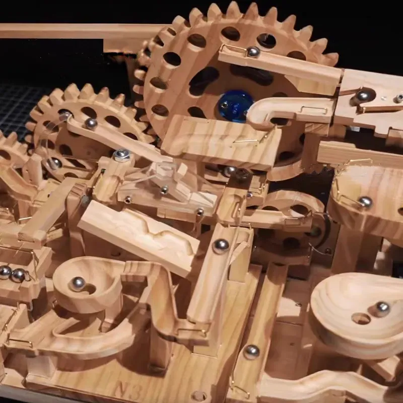 Wooden Assembly SN-11 Mechanical Track Marble Series-Eagledigi