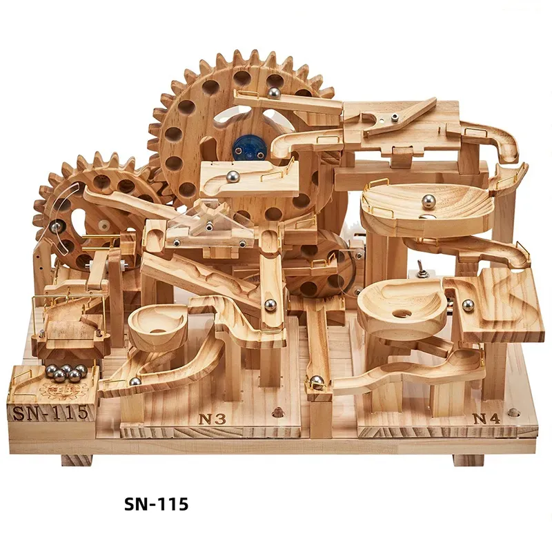 Wooden Assembly SN-11 Mechanical Track Marble Series-Eagledigi