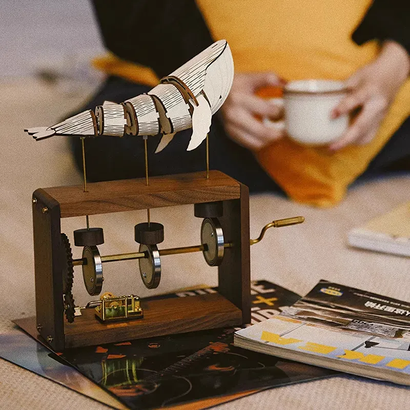 Wooden Assembly Whalesong Dynamic Music Box-Eagledigi