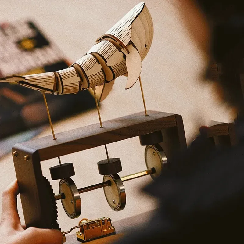 Wooden Assembly Whalesong Dynamic Music Box-Eagledigi